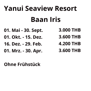 Hotelpreis Yanui Baan
